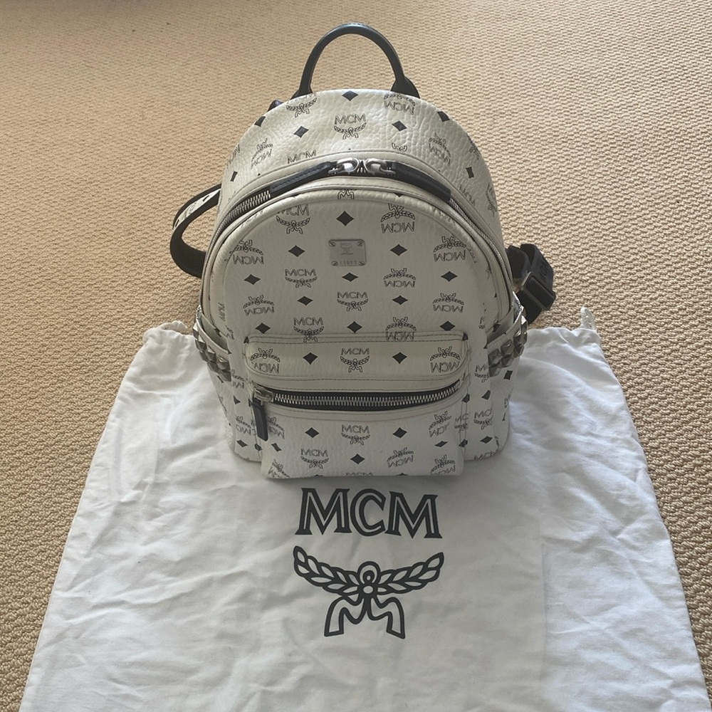 Mcm Studded Backpack - image 1